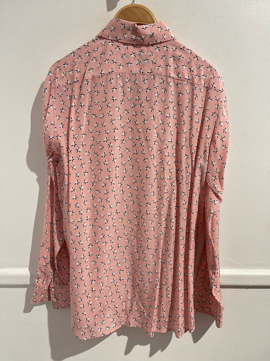 Chemisier Saint Laurent rose T.42