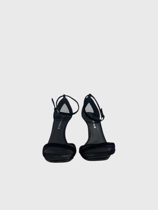 Sandales Emporio Armani noires T.38