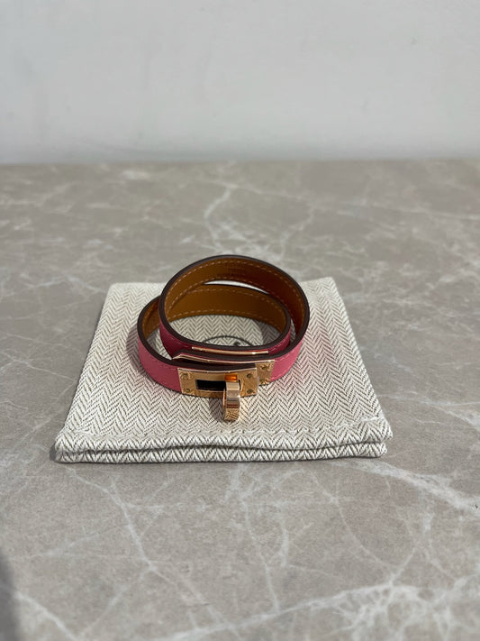 Bracelet Hermes Kelly rose NEUF