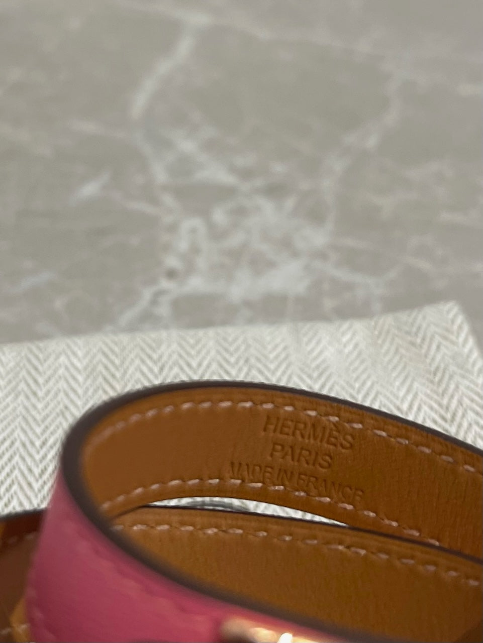 Bracelet Hermes Kelly rose NEUF