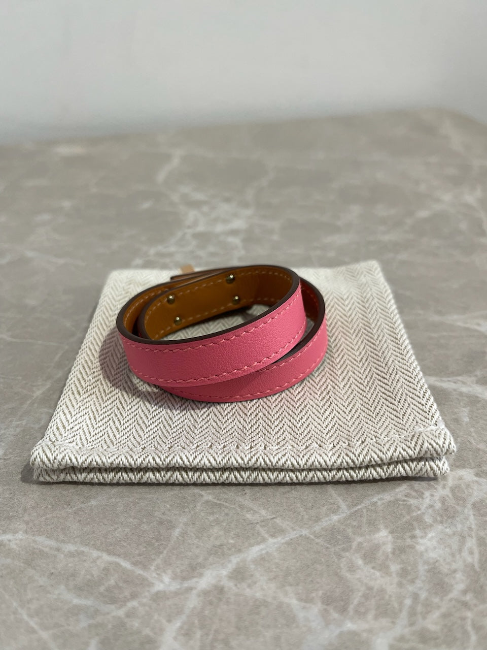 Bracelet Hermes Kelly rose NEUF