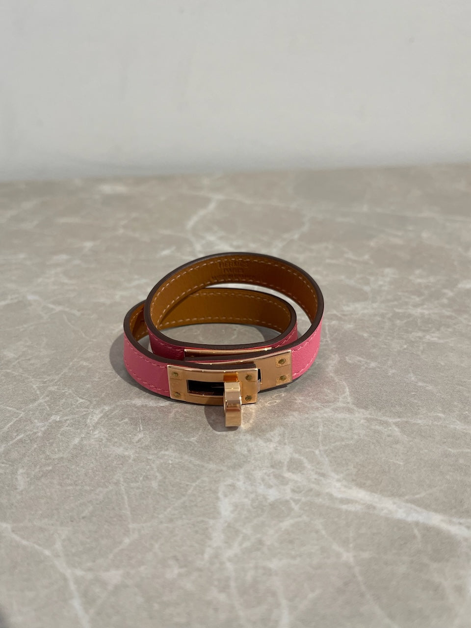Bracelet Hermes Kelly rose NEUF