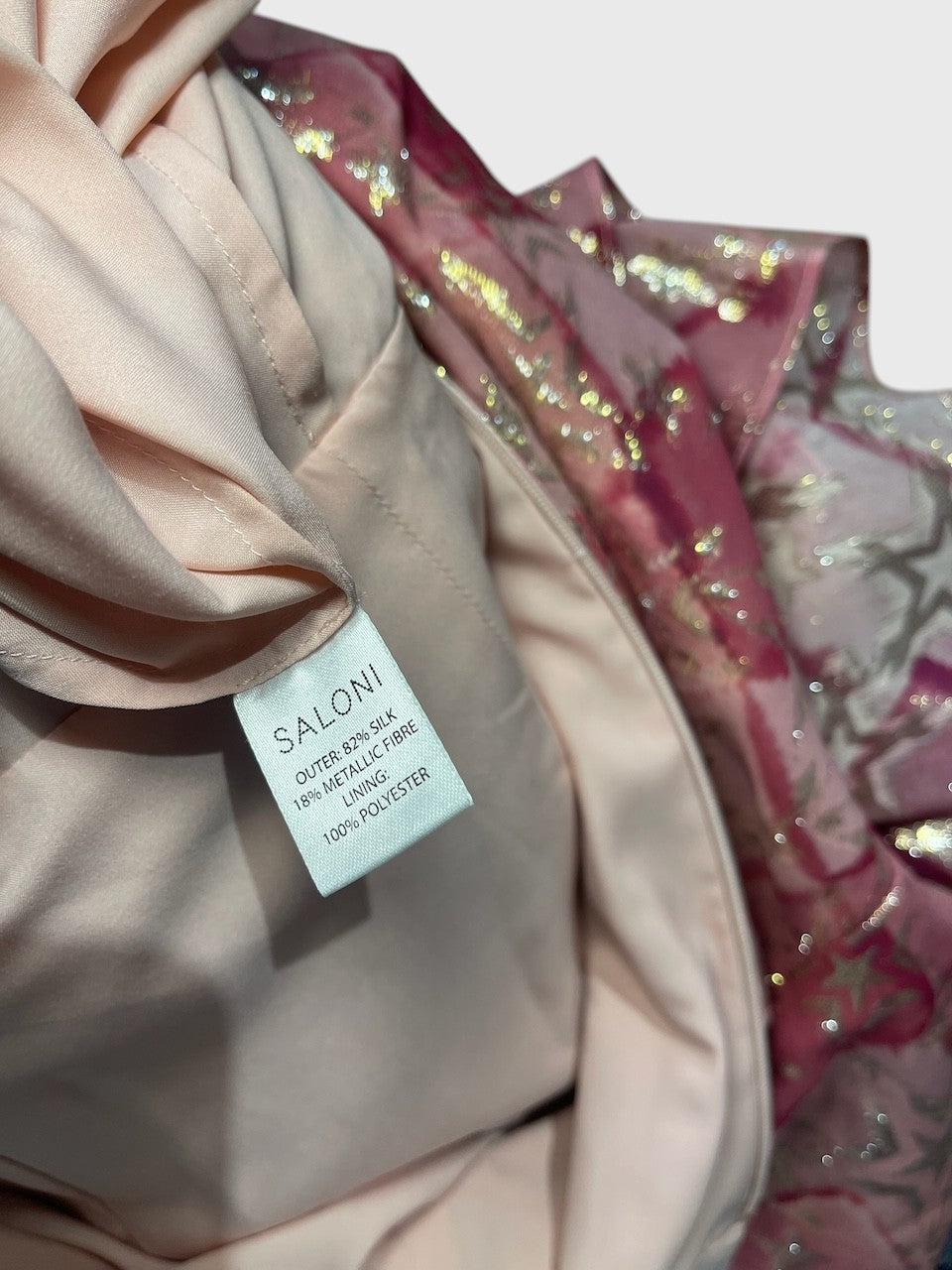 Robe Saloni rose T.38