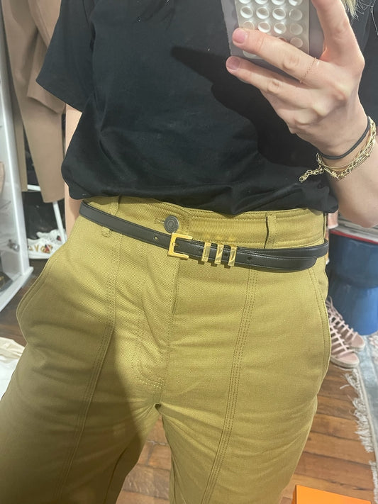 Ceinture Saint Laurent noire T.85