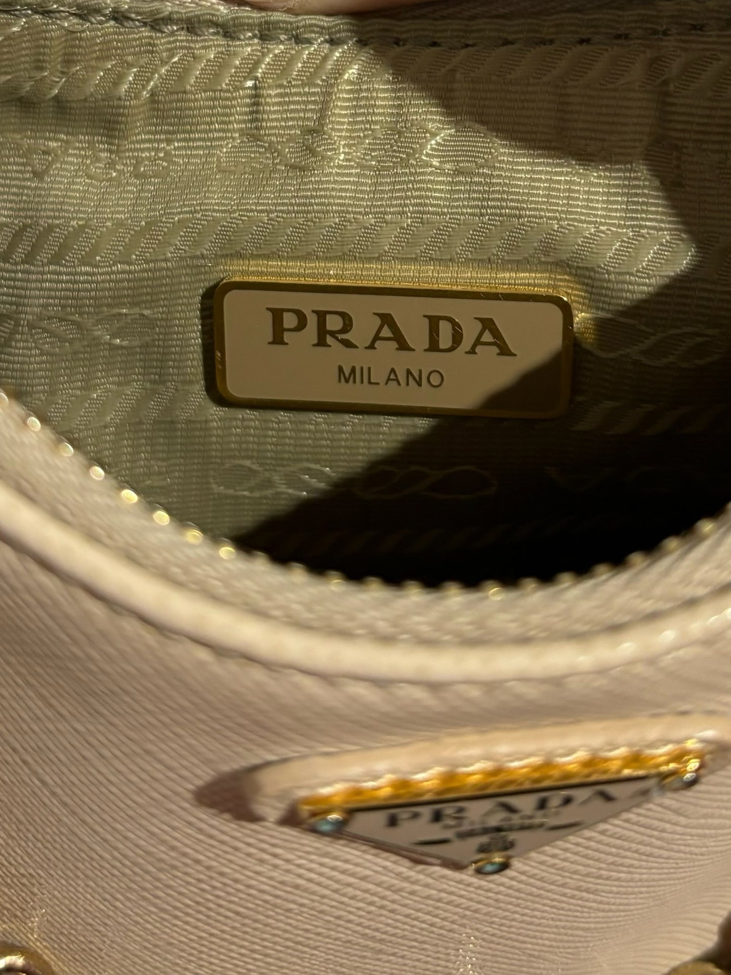 Sac Prada Beige Re-Edition