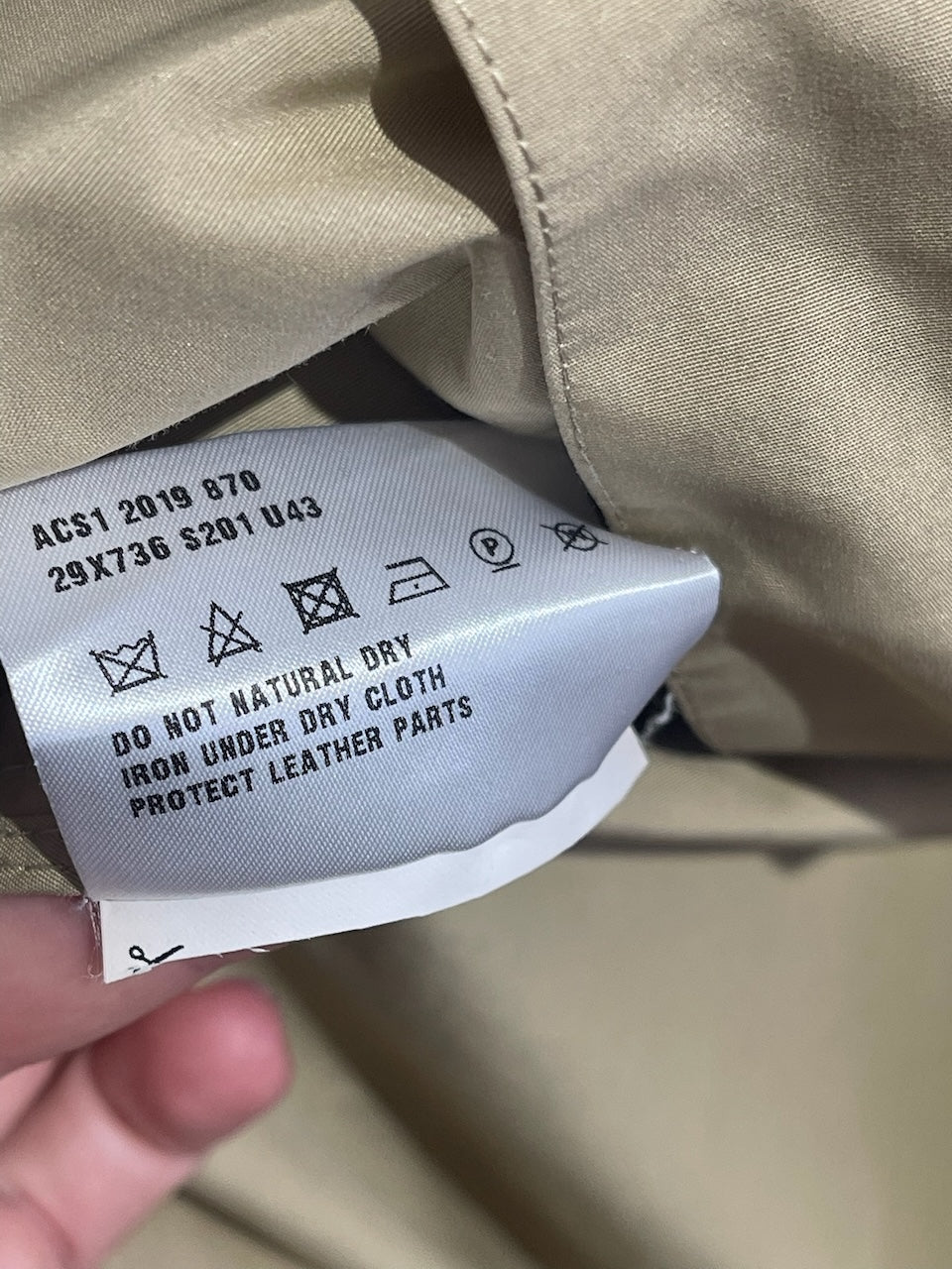 Trench Prada beige T.38