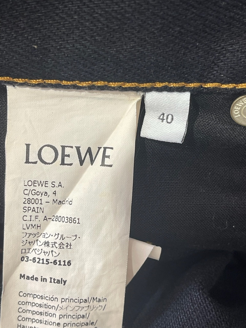 Jeans Loewe bleu T.40