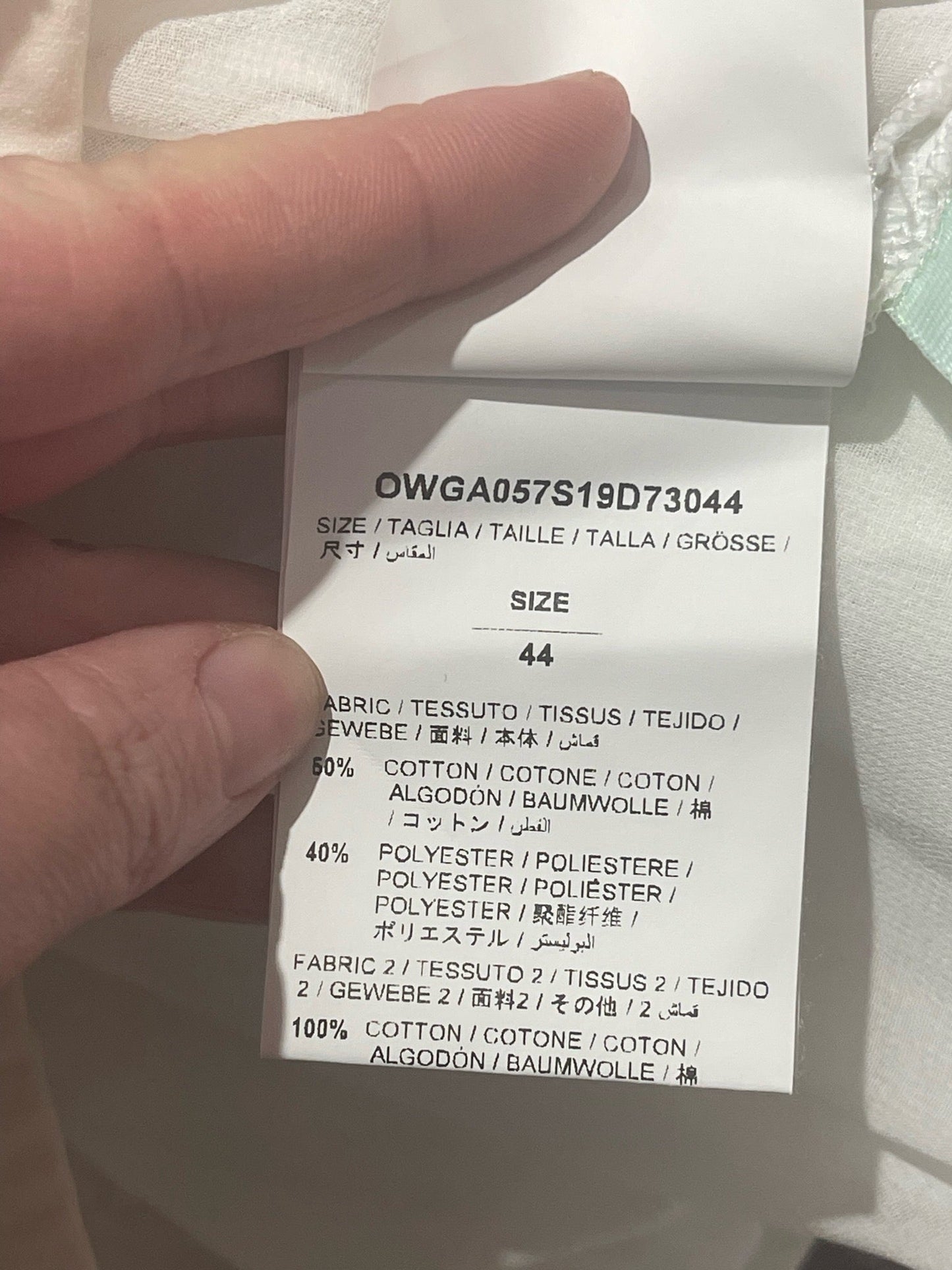 Chemisier Off-White blanc T.40