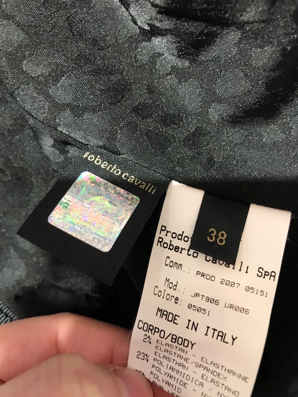 Veste Roberto Cavalli noire T.34