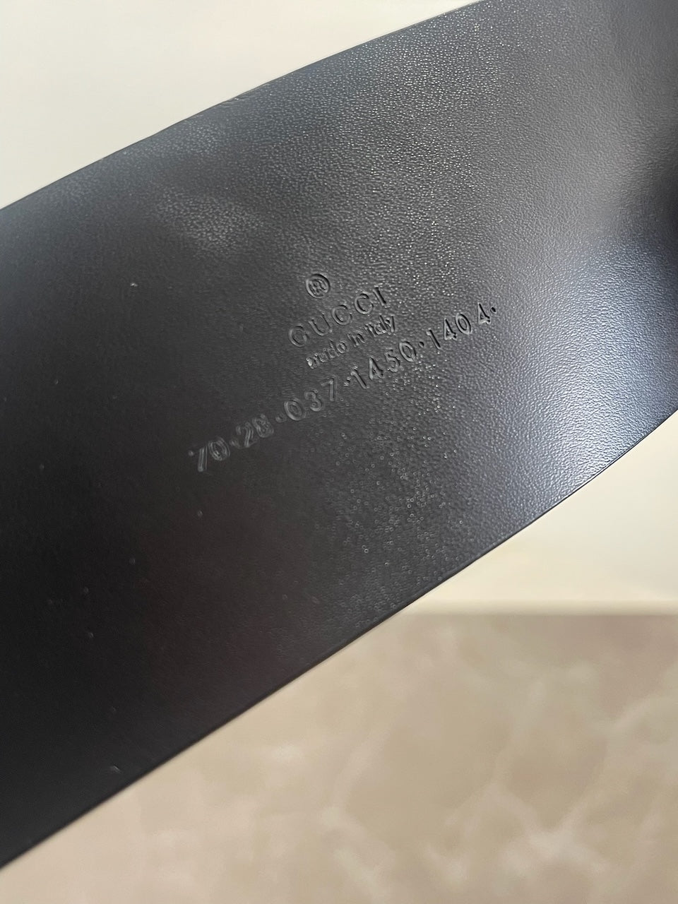 Ceinture Gucci noire T.70