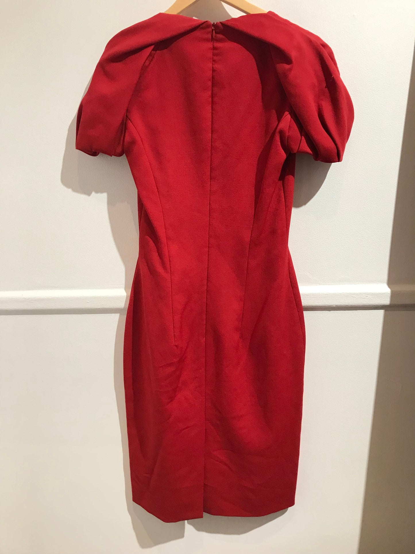 Robe Alexander McQueen rouge T.34