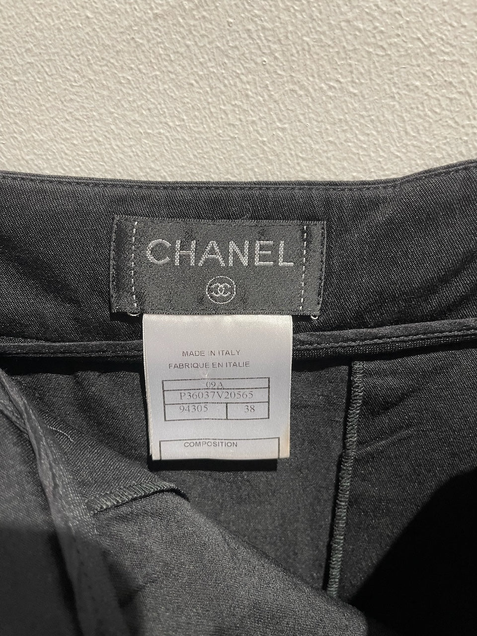 Jupe Chanel noire T.38
