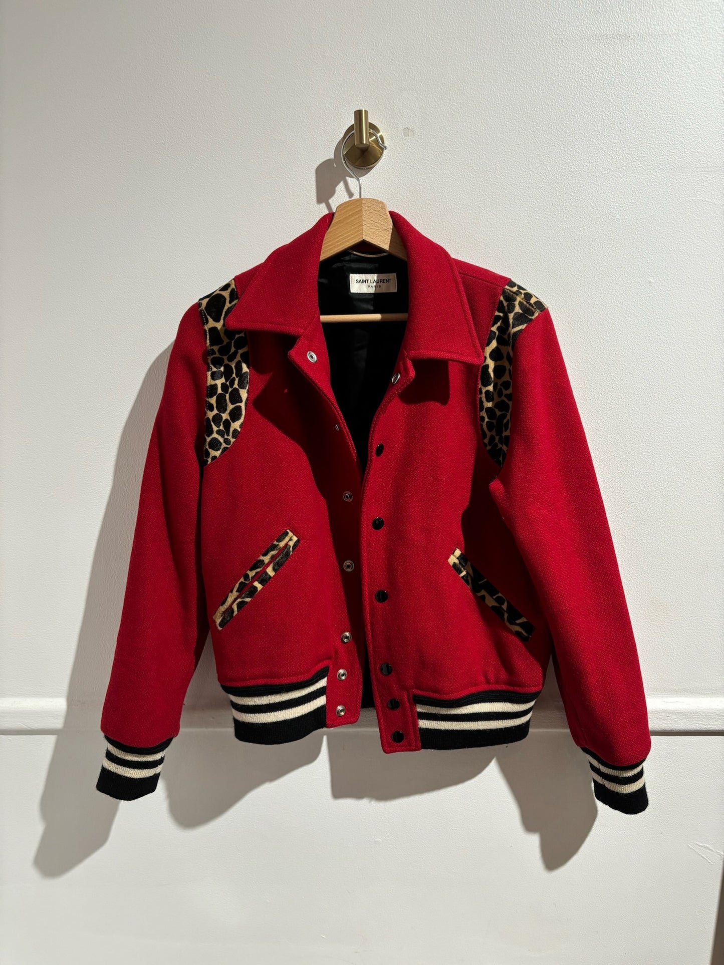 Veste Saint Laurent Teddy Rouge T.M