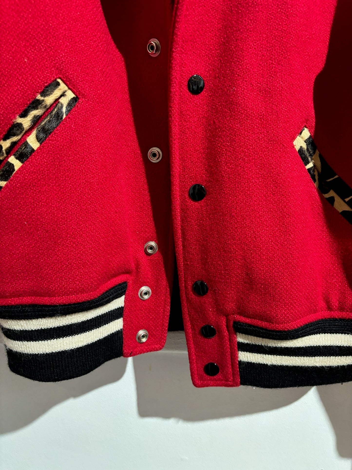 Veste Saint Laurent Teddy Rouge T.M