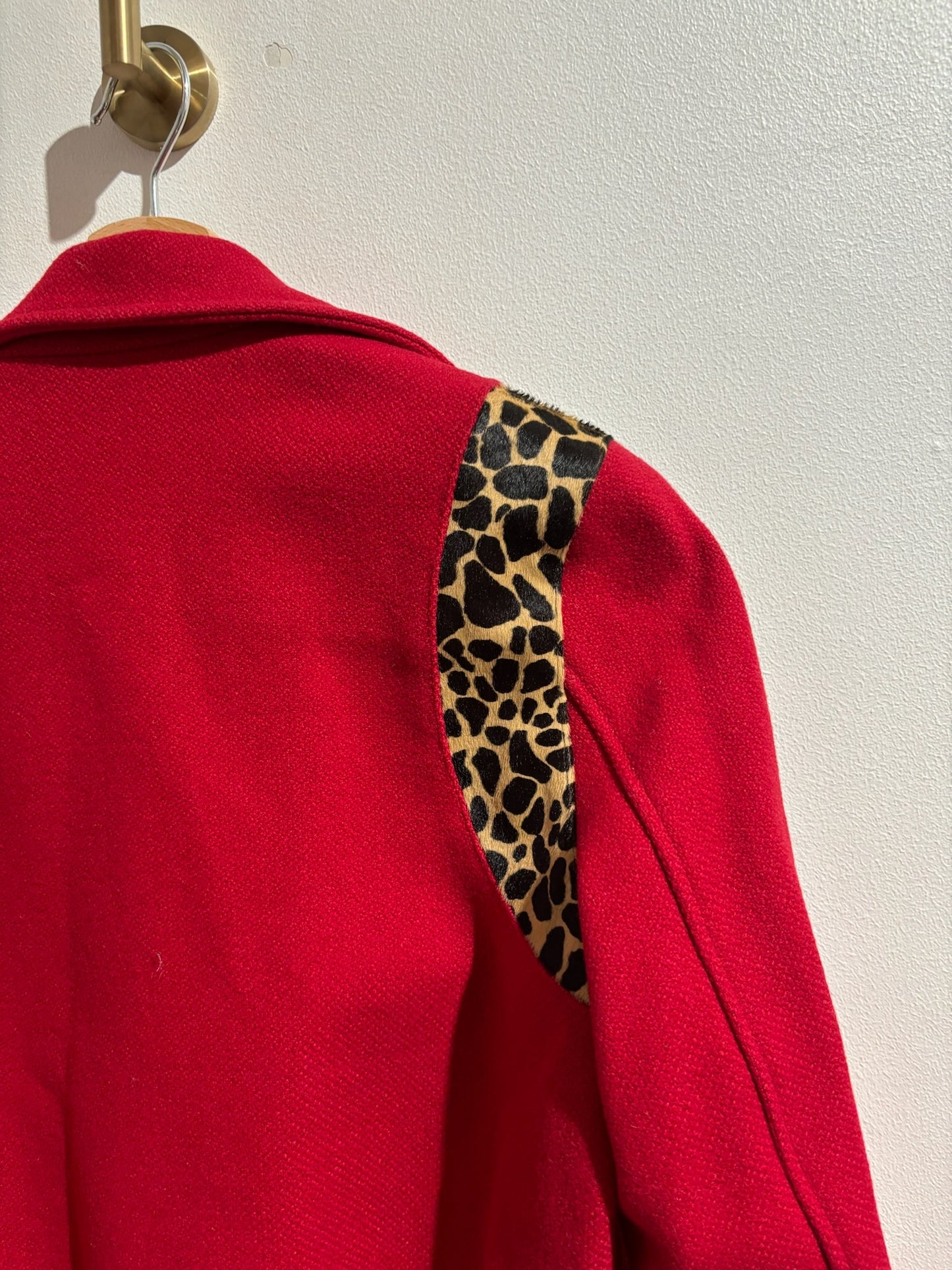 Veste Saint Laurent Teddy Rouge T.M