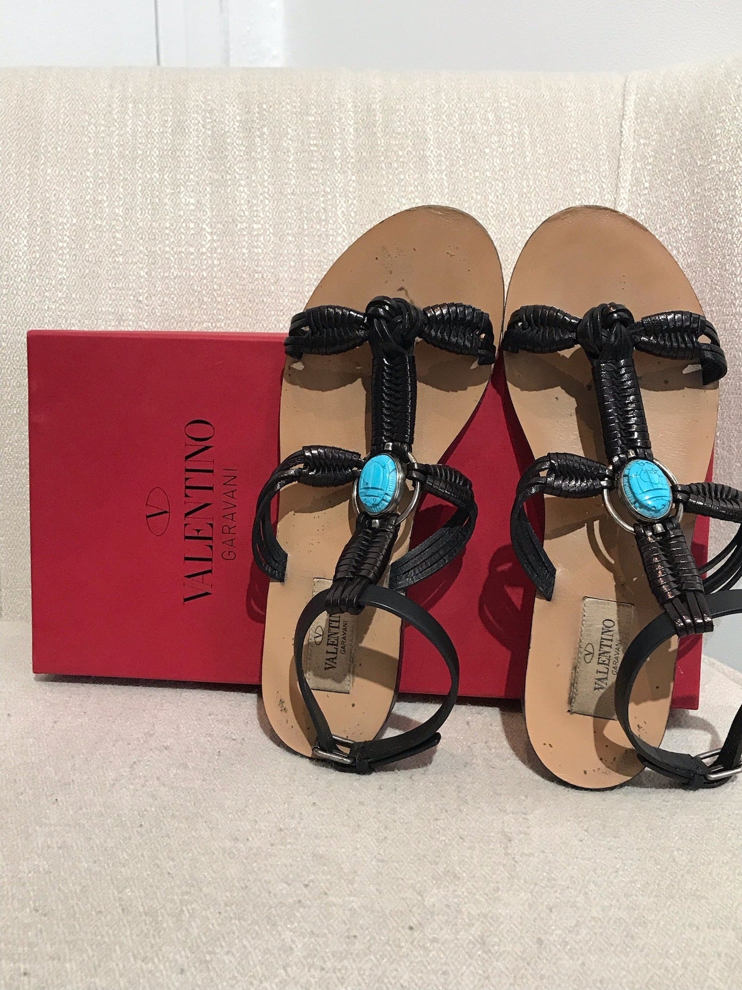 Sandales Valentino noires T.36