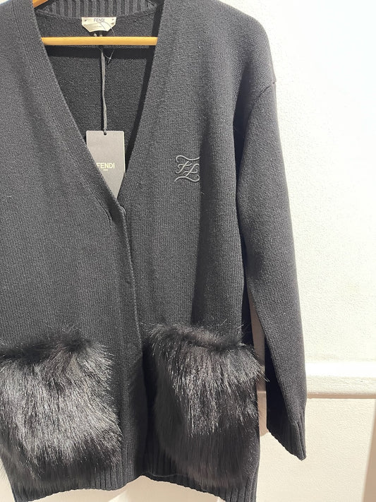 Gilet Fendi noir T.38 Neuf