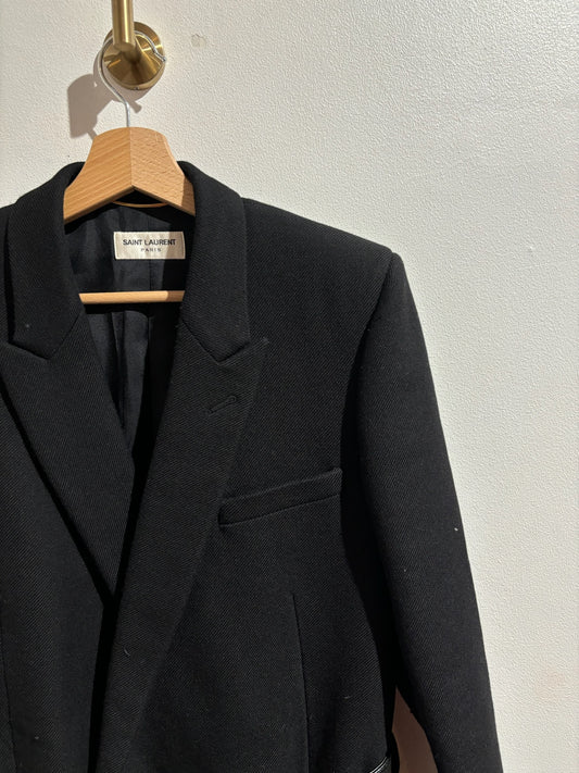 Manteau Saint Laurent noir T.40