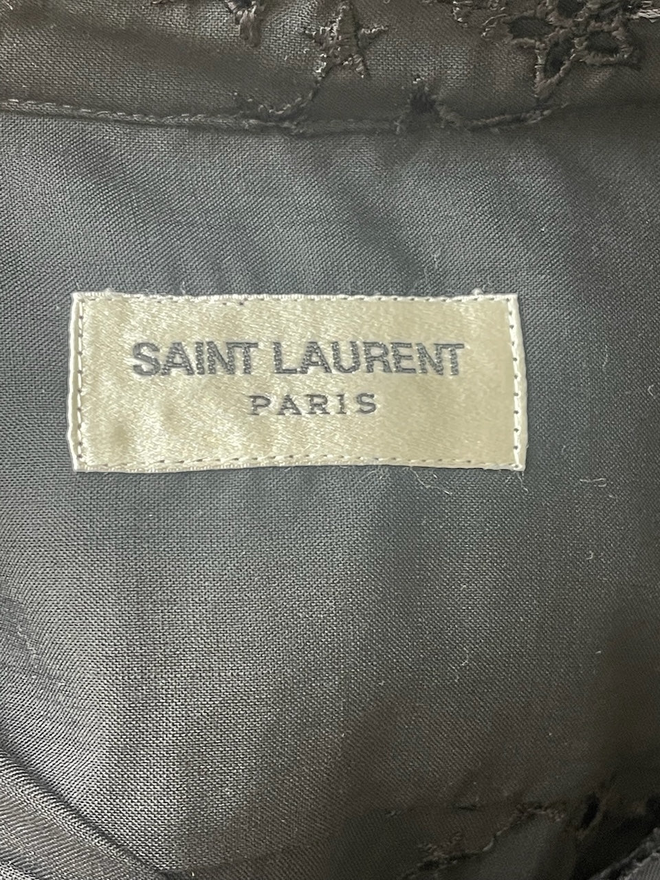Chemise Saint Laurent noire T.42