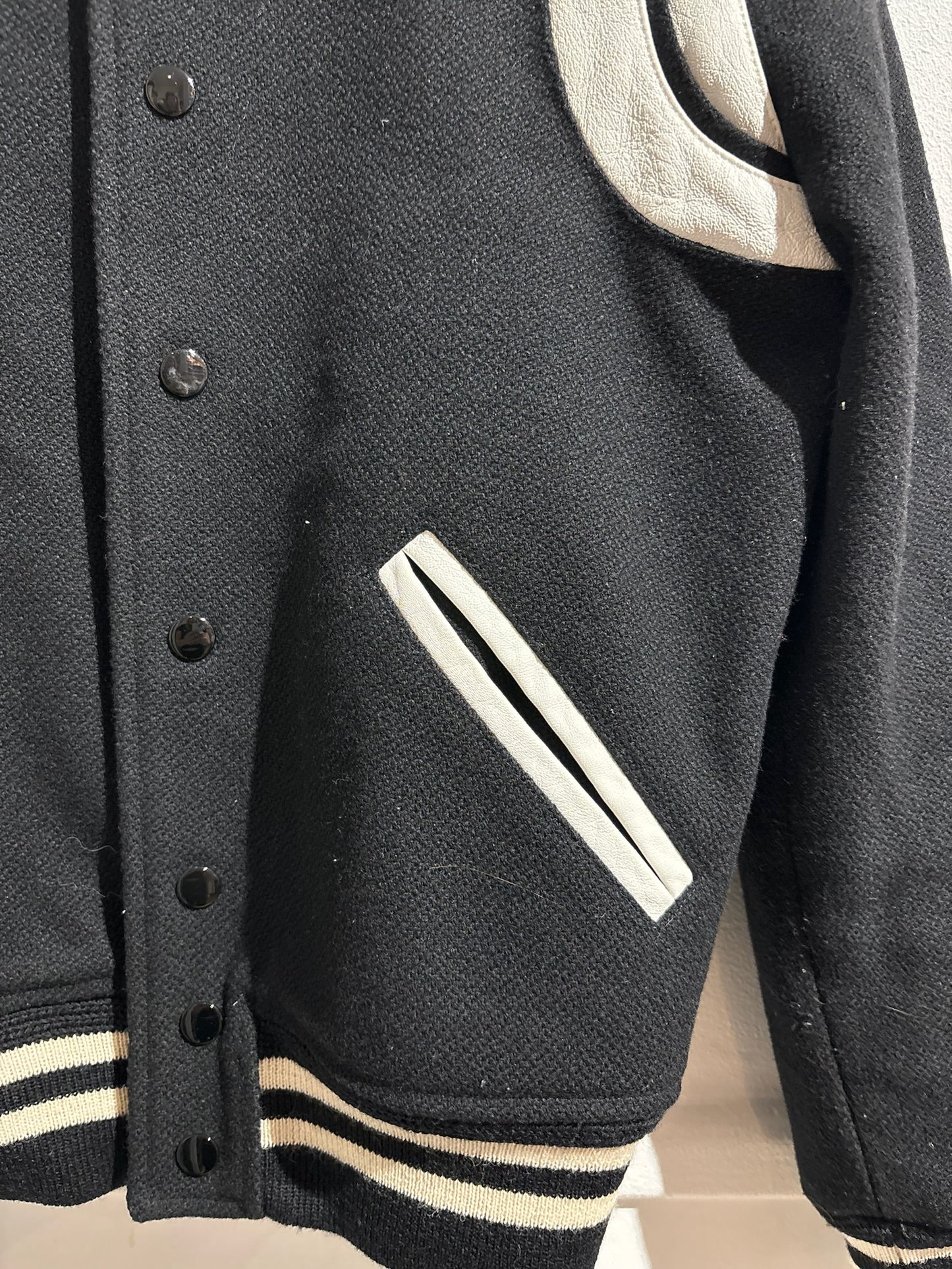 Veste Saint Laurent teddy noir T.36