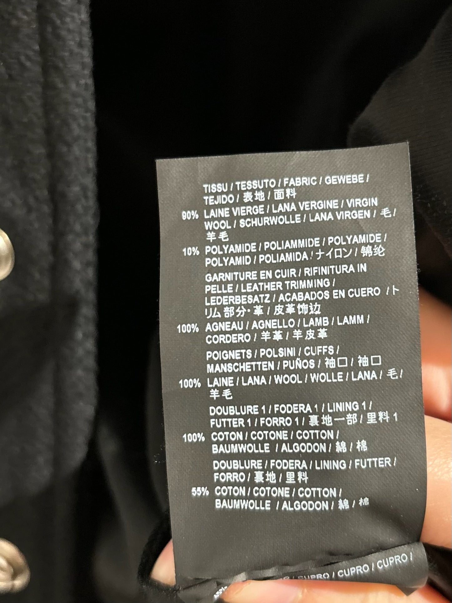 Veste Saint Laurent teddy noir T.36