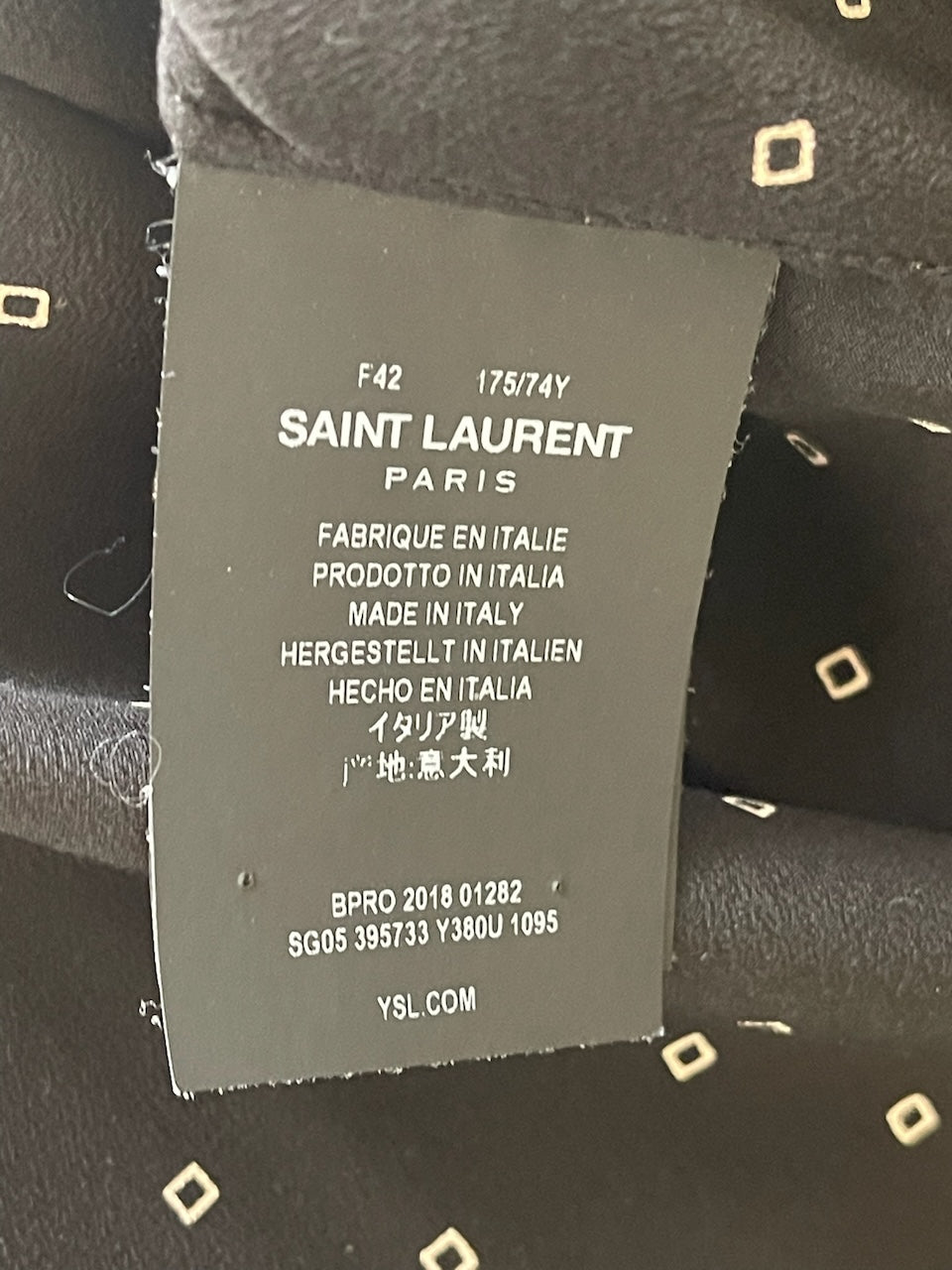 Chemise Saint Laurent noire T.42