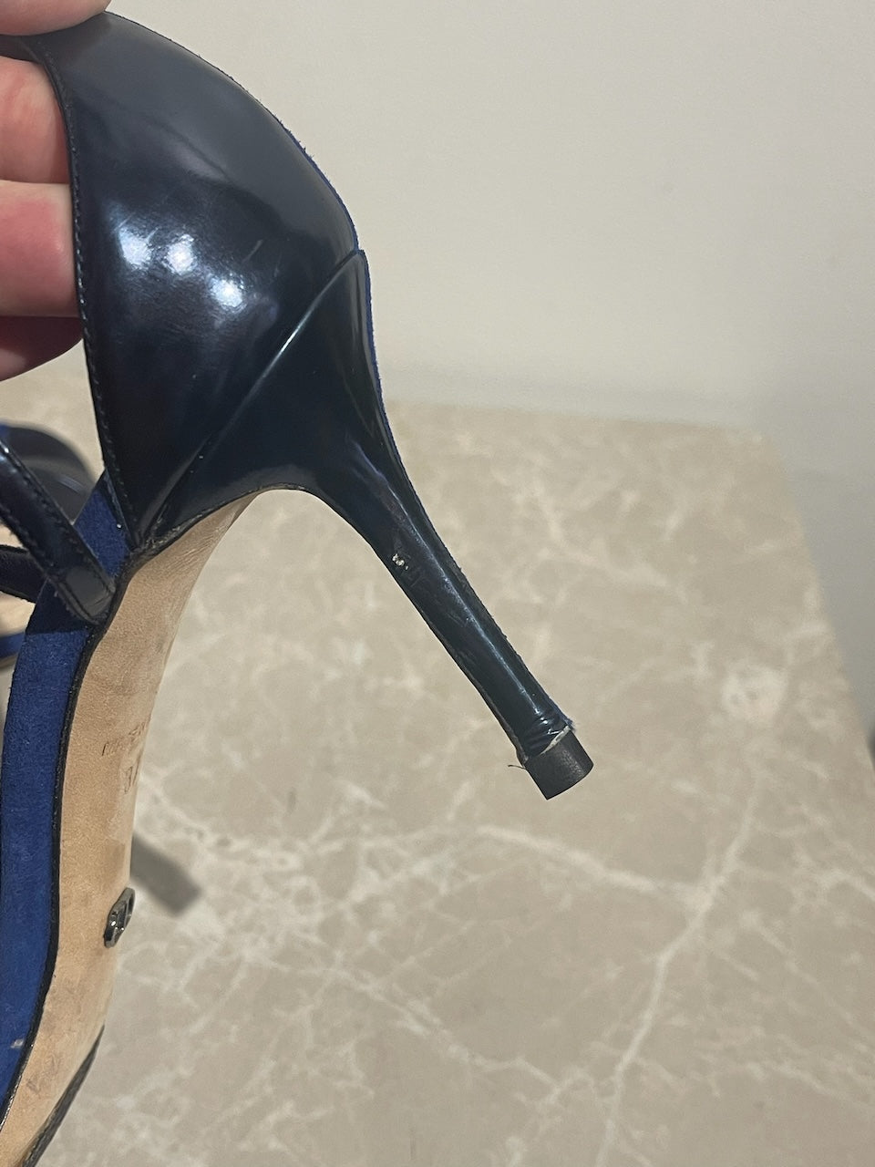 Sandales Dior bleues T.37