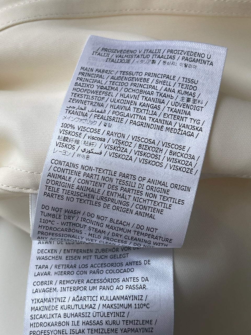 Chemisier Jil Sander écru T.38