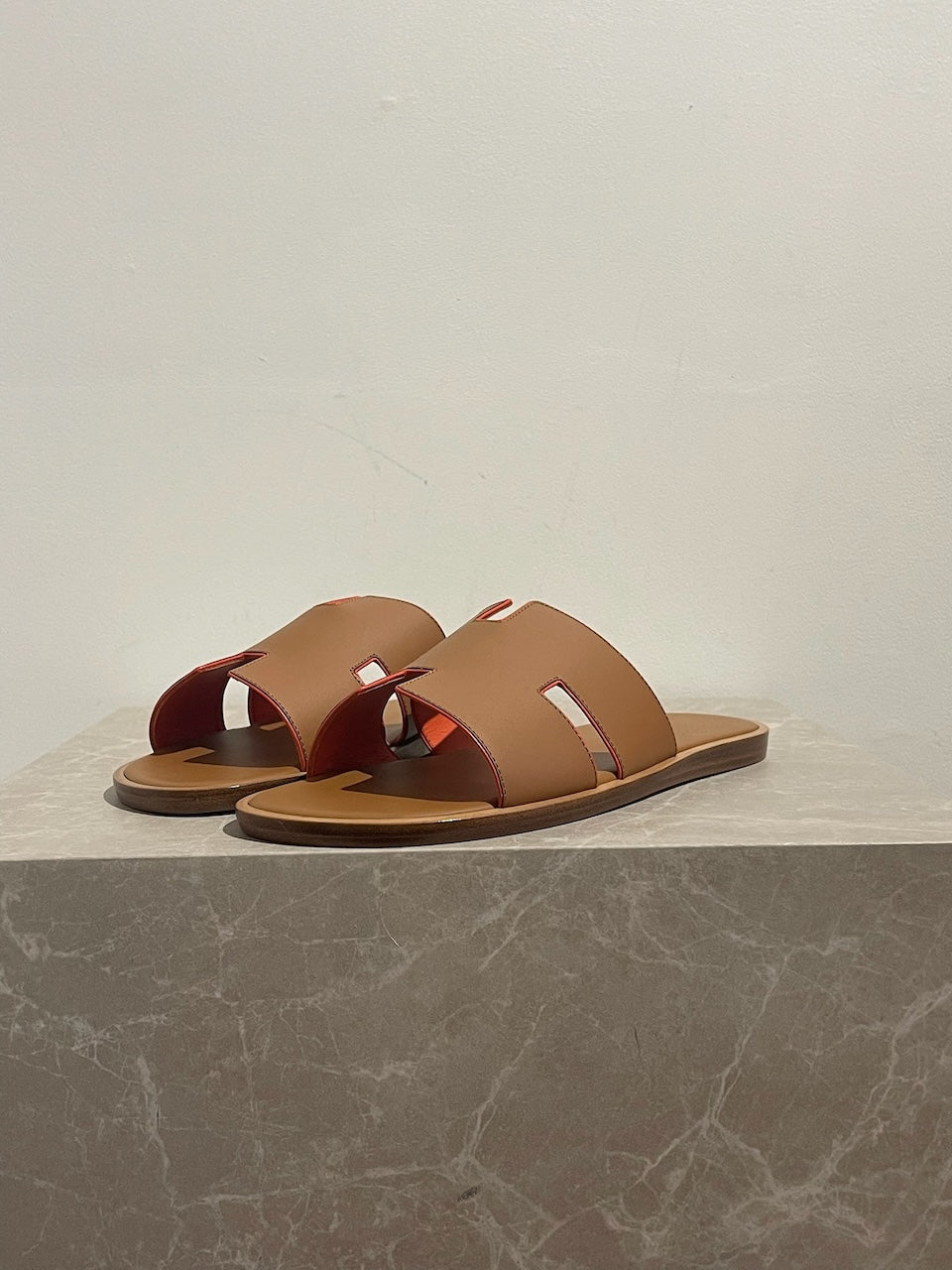 Mules Hermès Izmir camel T.43 NEUVES