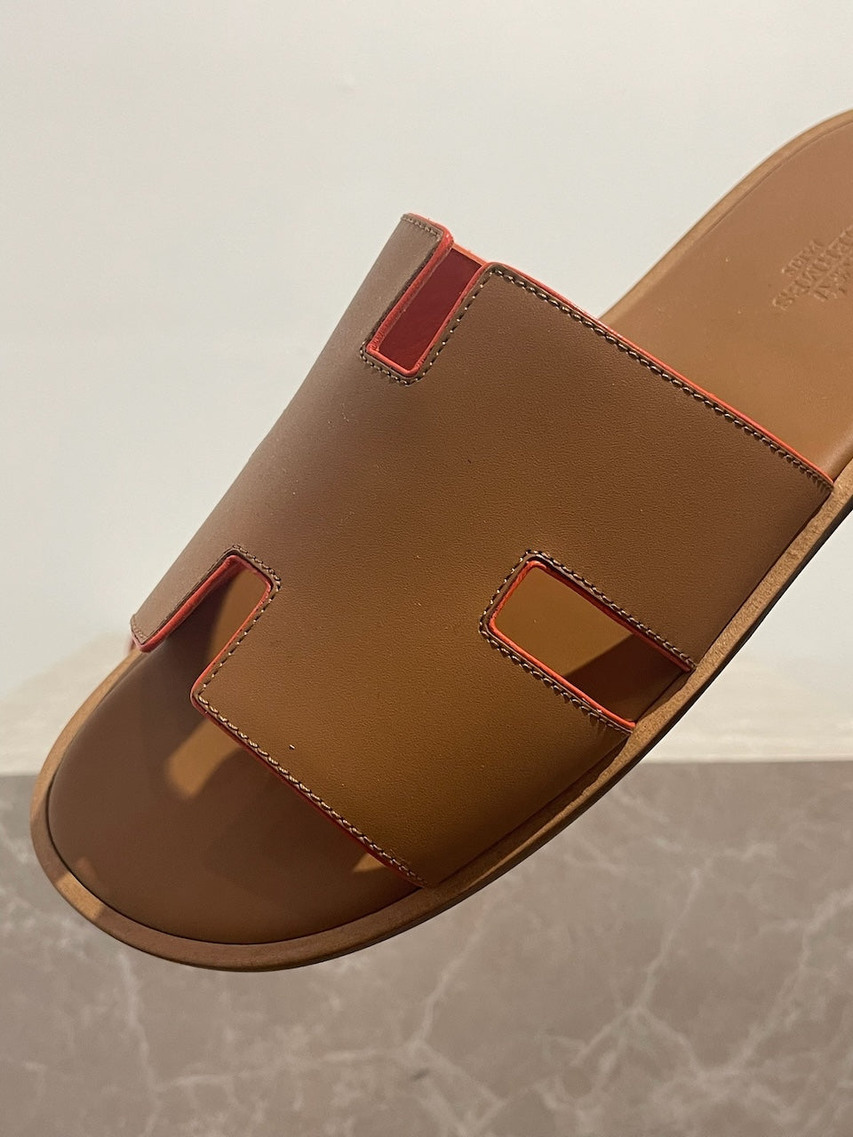 Mules Hermès Izmir camel T.43 NEUVES