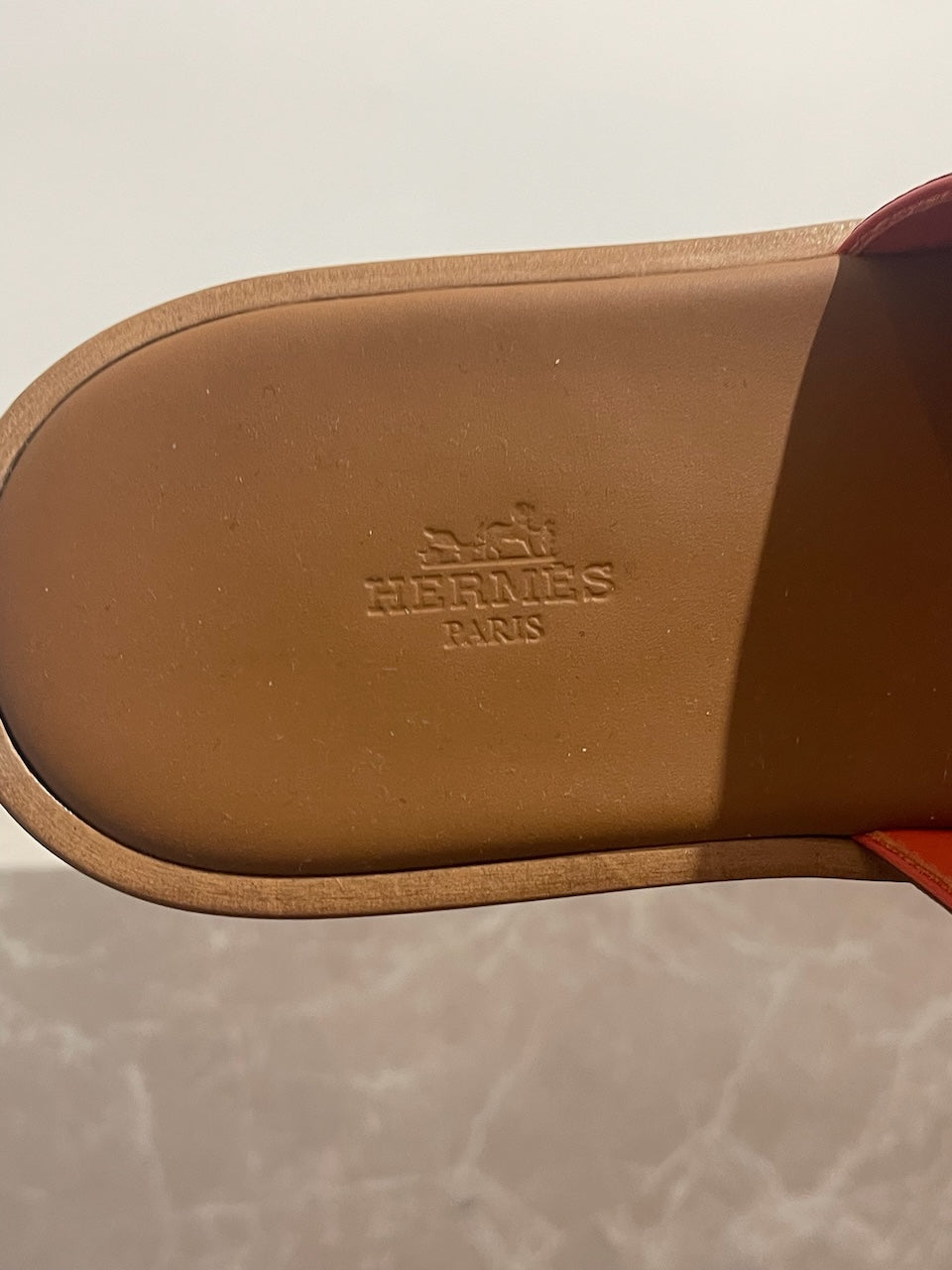 Mules Hermès Izmir camel T.43 NEUVES