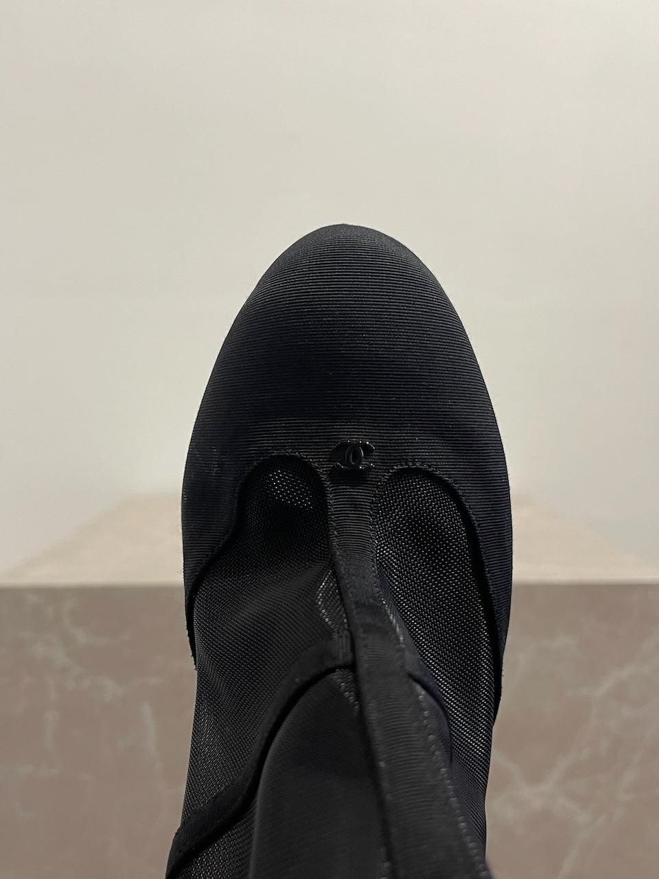 Boots Chanel noires T.38