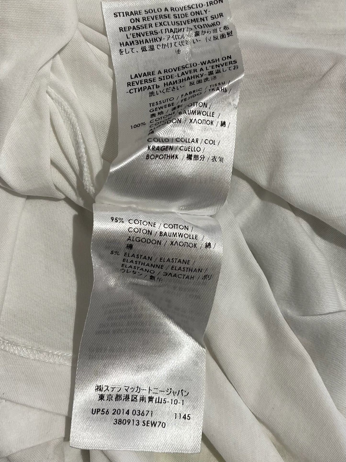 T-shirt Stella McCartney blanc T.36