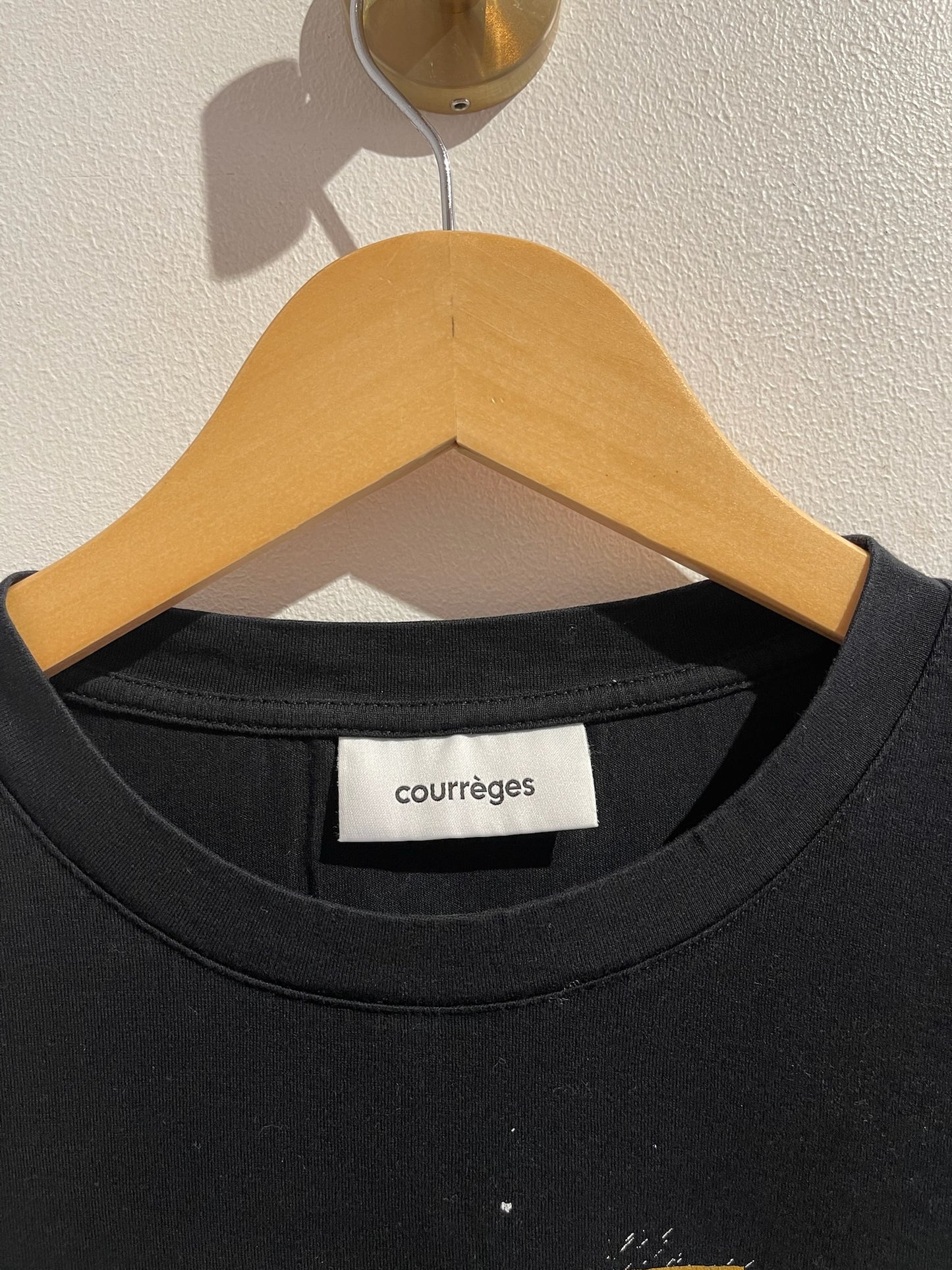 T-shirt Courrèges noir T.XS