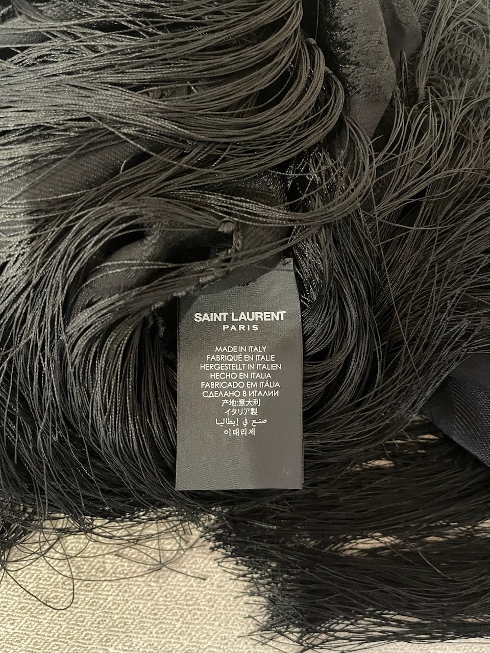 Foulard Saint Laurent noir