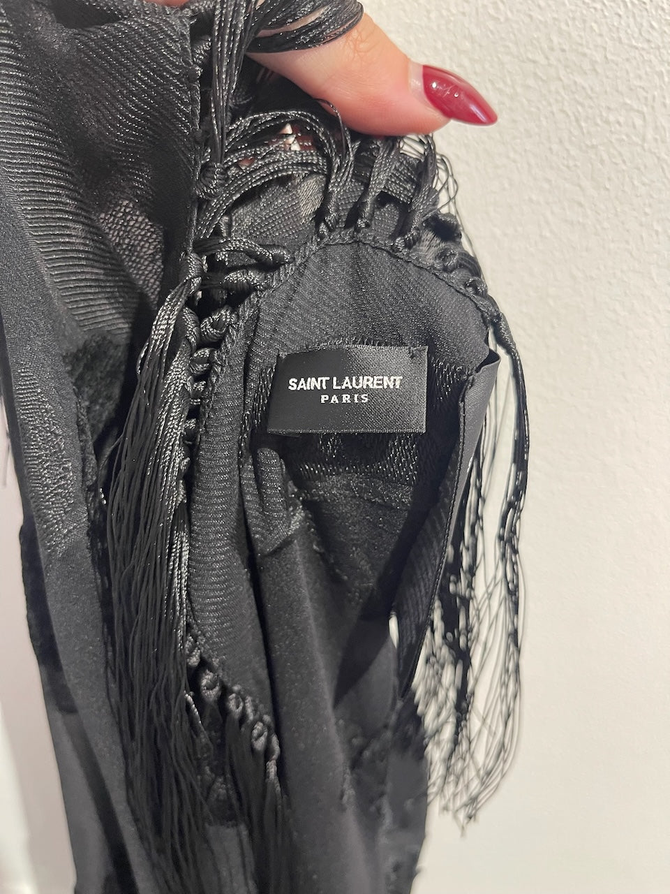 Foulard Saint Laurent noir