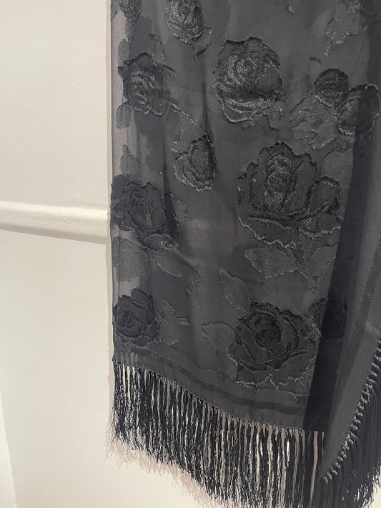 Foulard Saint Laurent noir