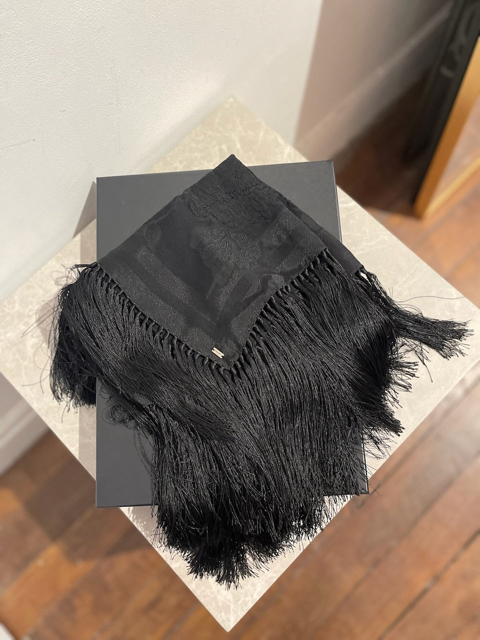 Foulard Saint Laurent noir