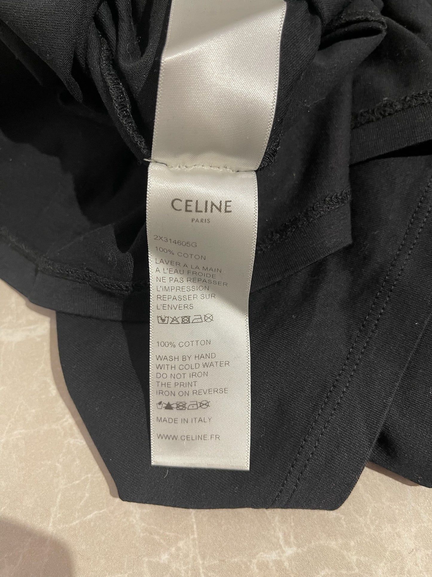 T-shirt Celine noir T.S