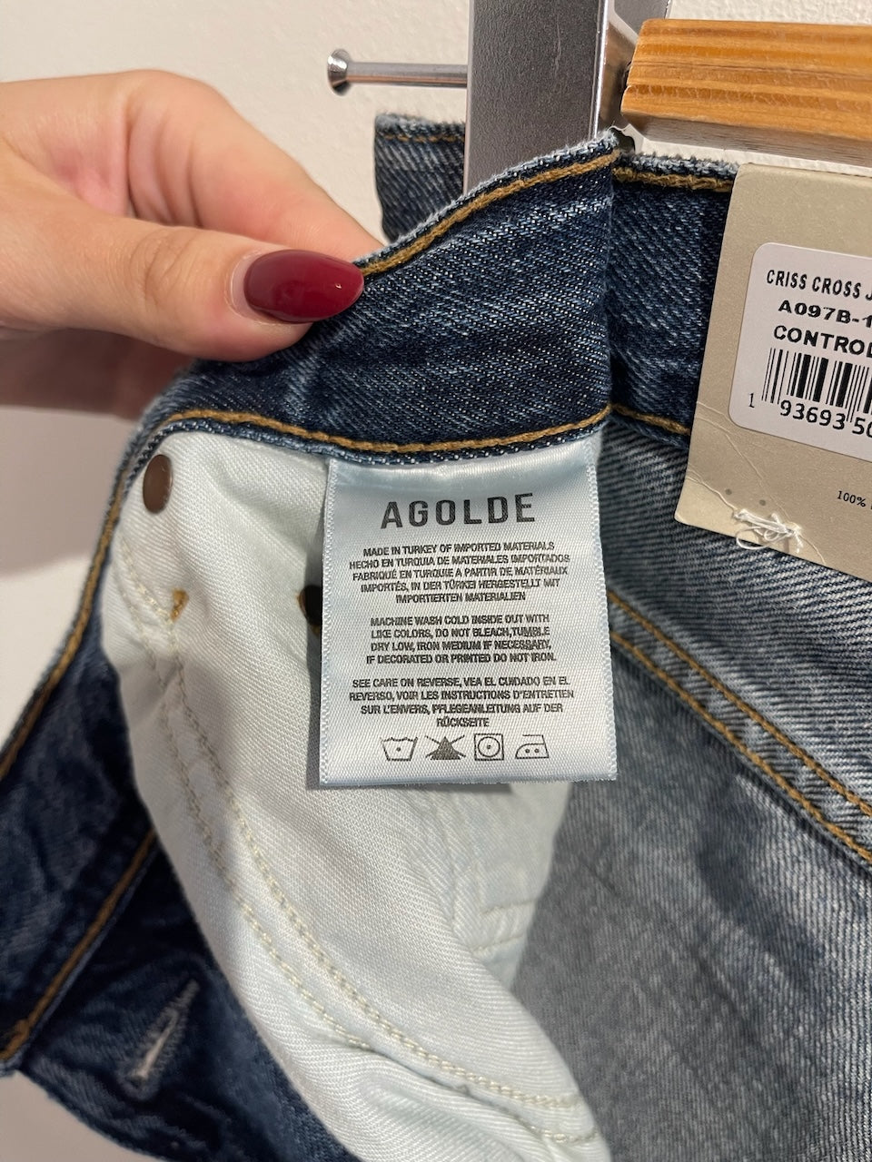Jeans Agolde bleu T.27