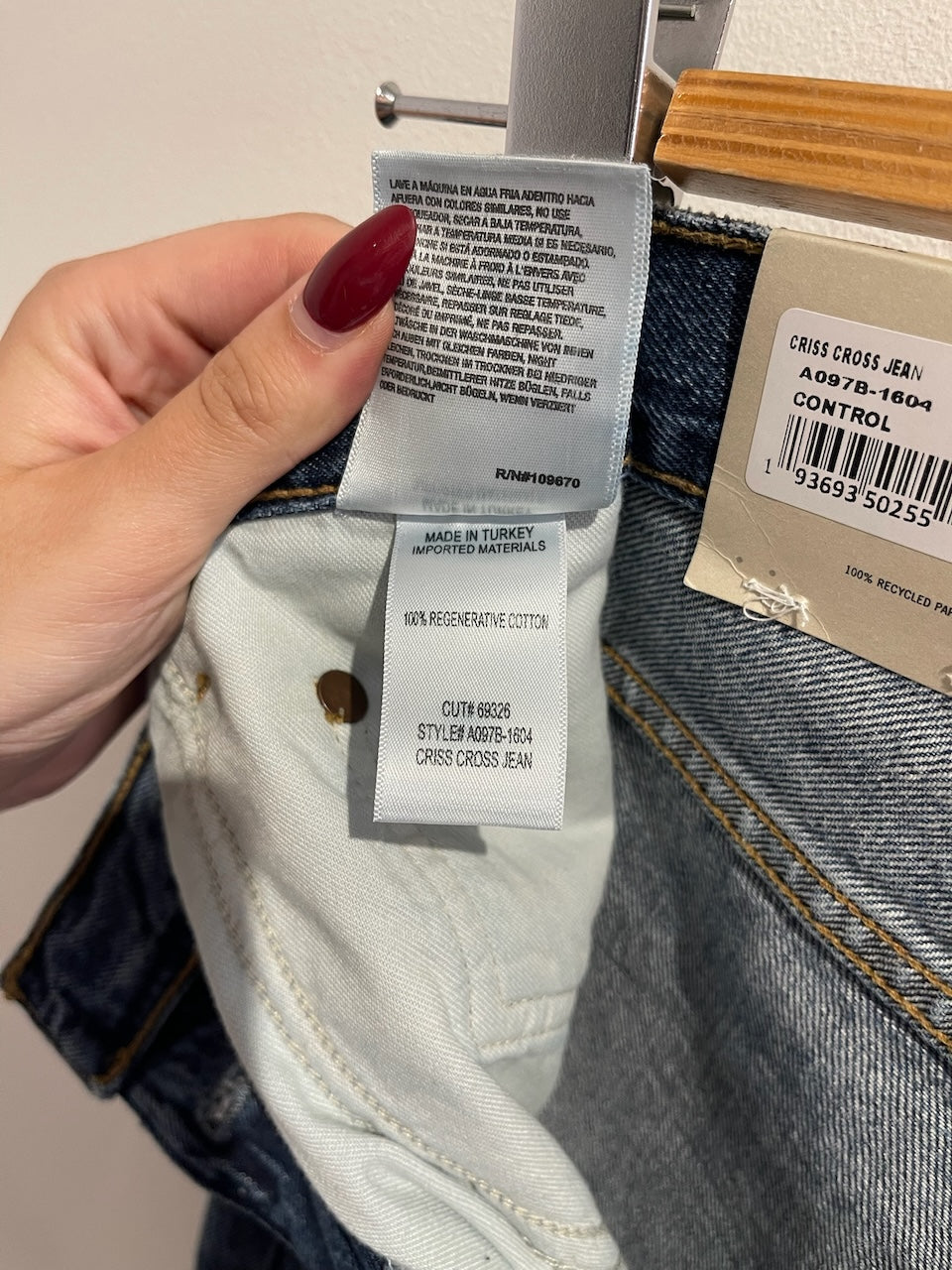 Jeans Agolde bleu T.27