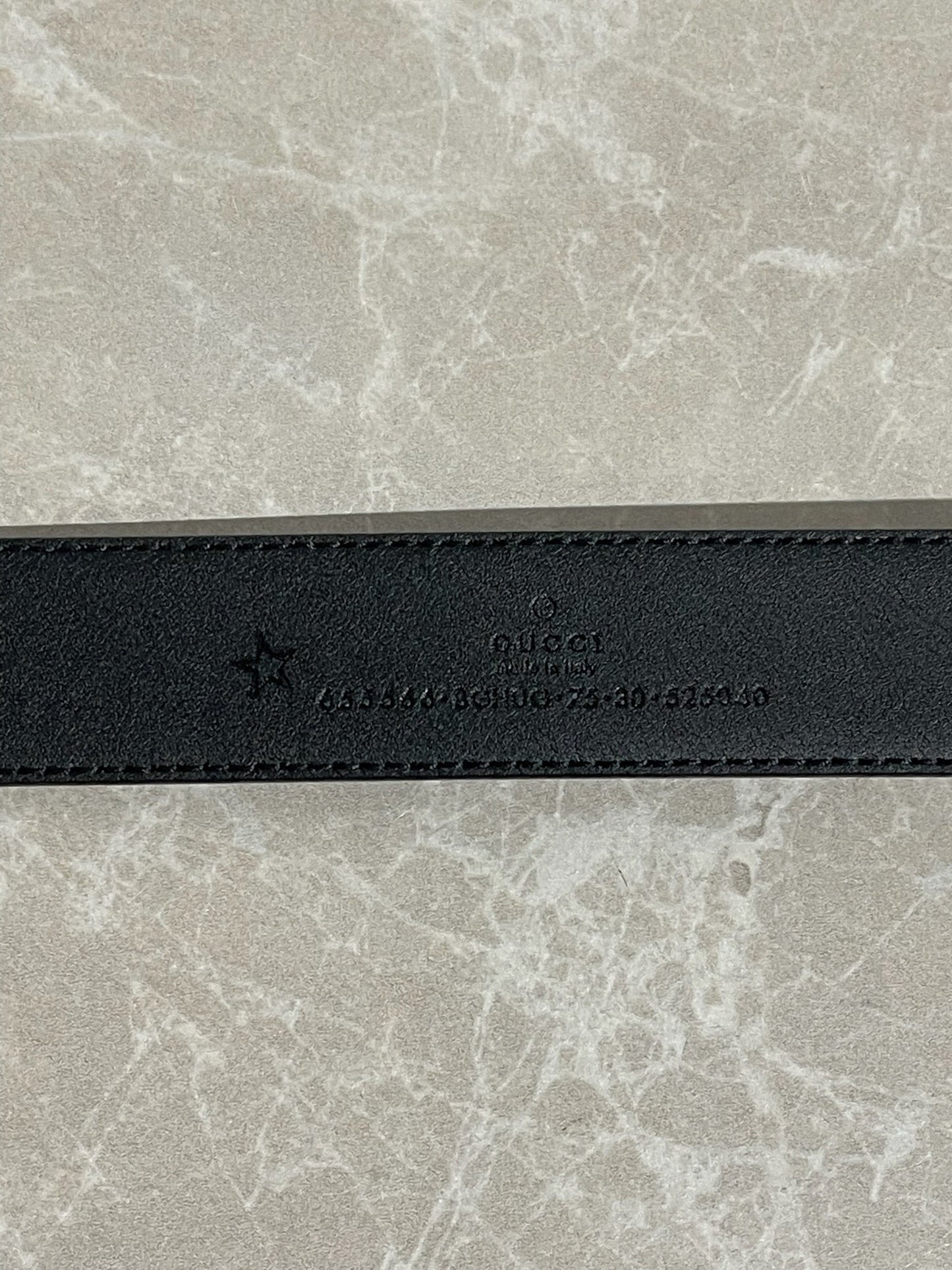 Ceinture Gucci noire T.75
