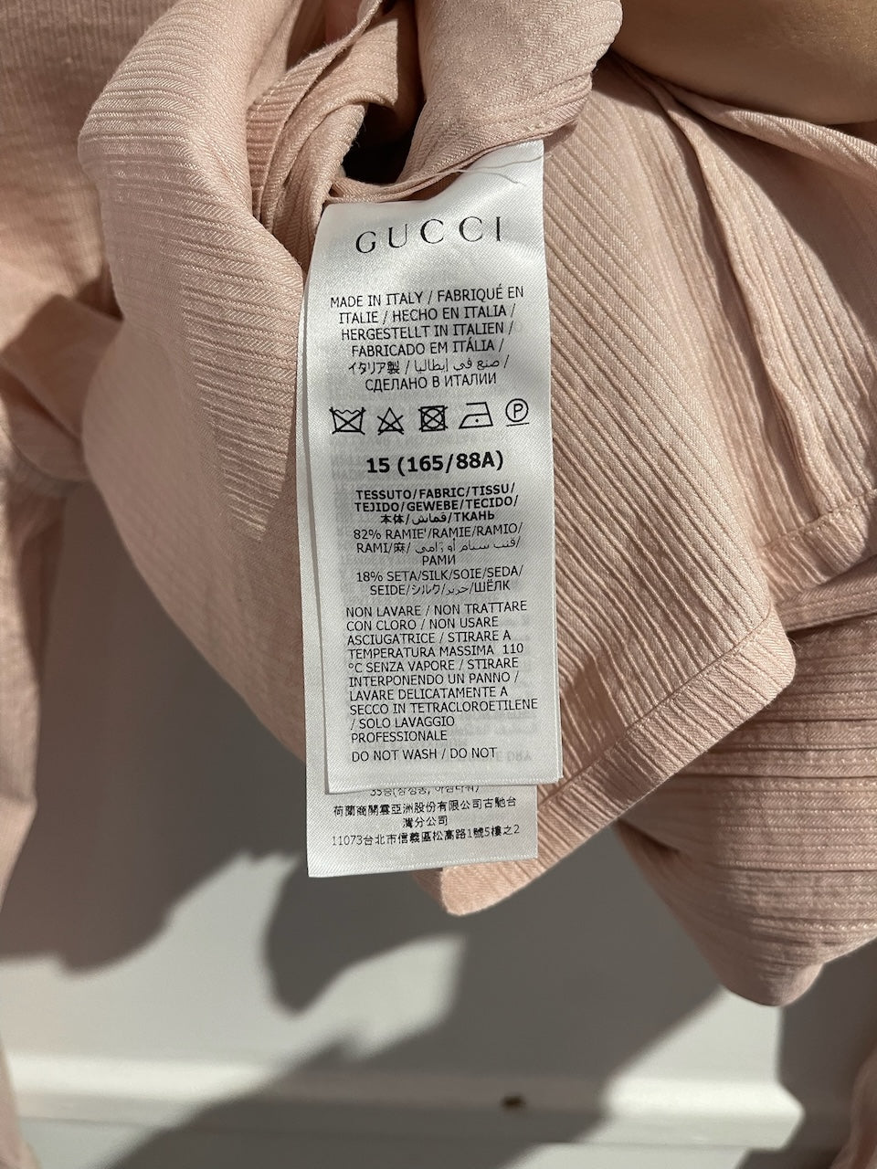 Chemisier Gucci rose T.34