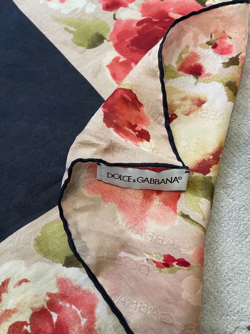 Foulard Dolce & Gabbana noir