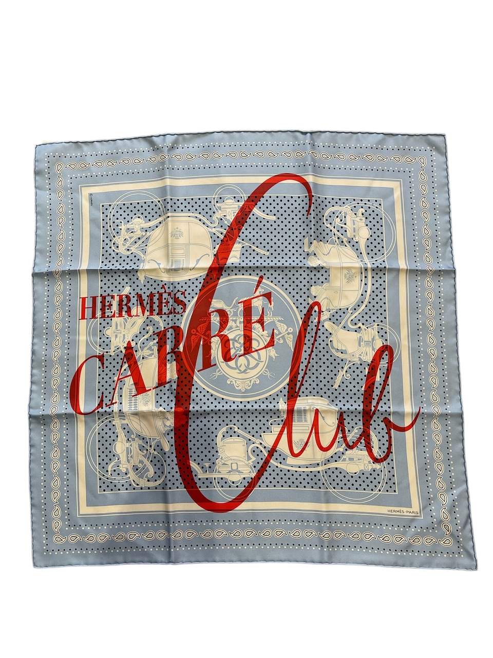 Carré 55 Hermes "Ex-Libris" Bandana NEUF
