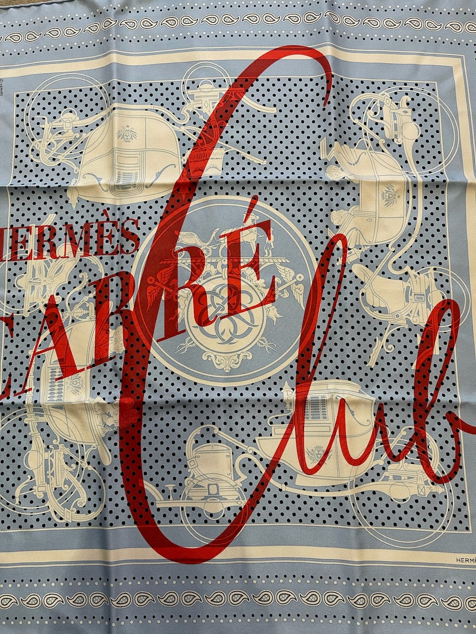 Carré 55 Hermes "Ex-Libris" Bandana NEUF