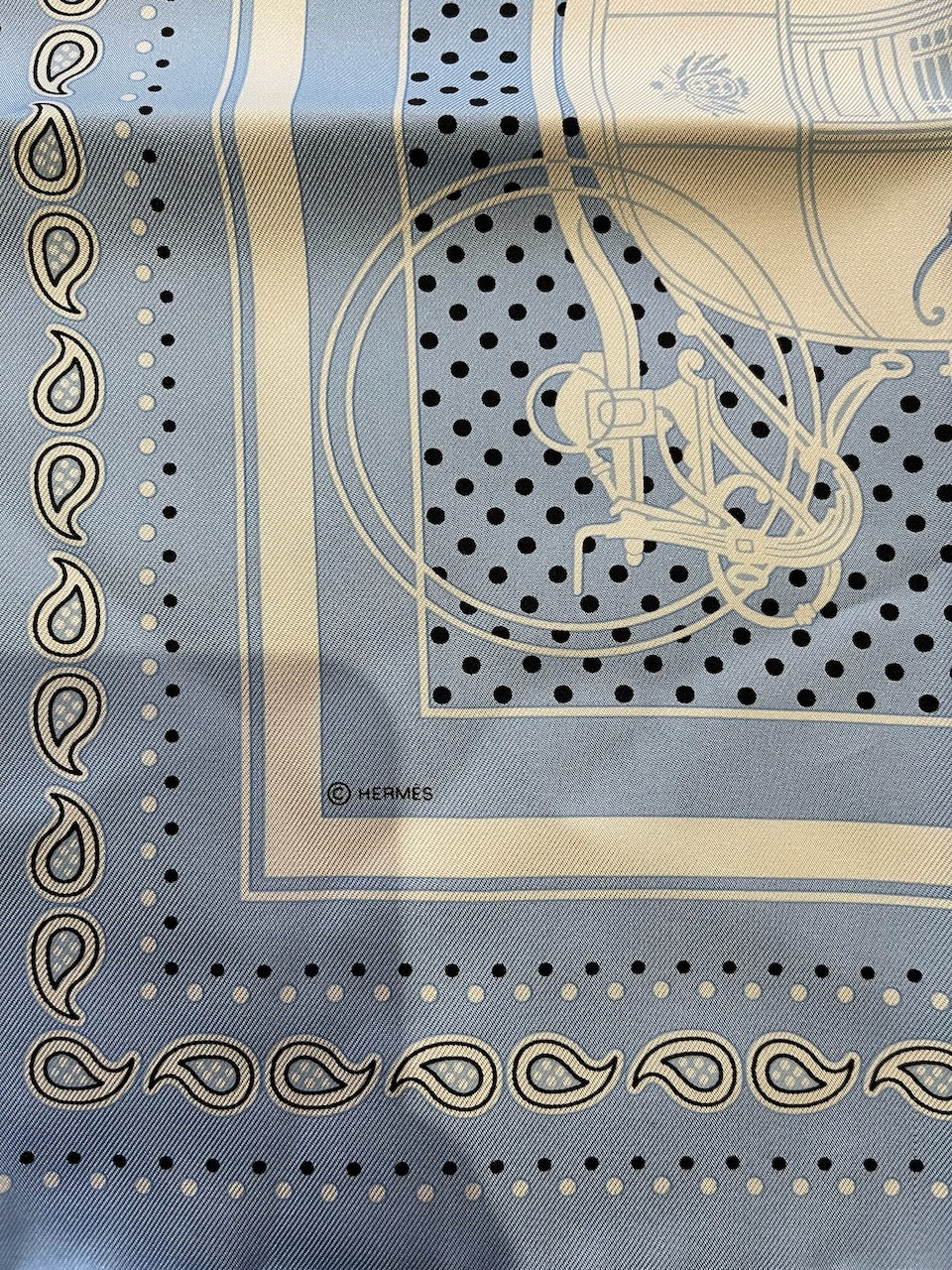 Carré 55 Hermes "Ex-Libris" Bandana NEUF