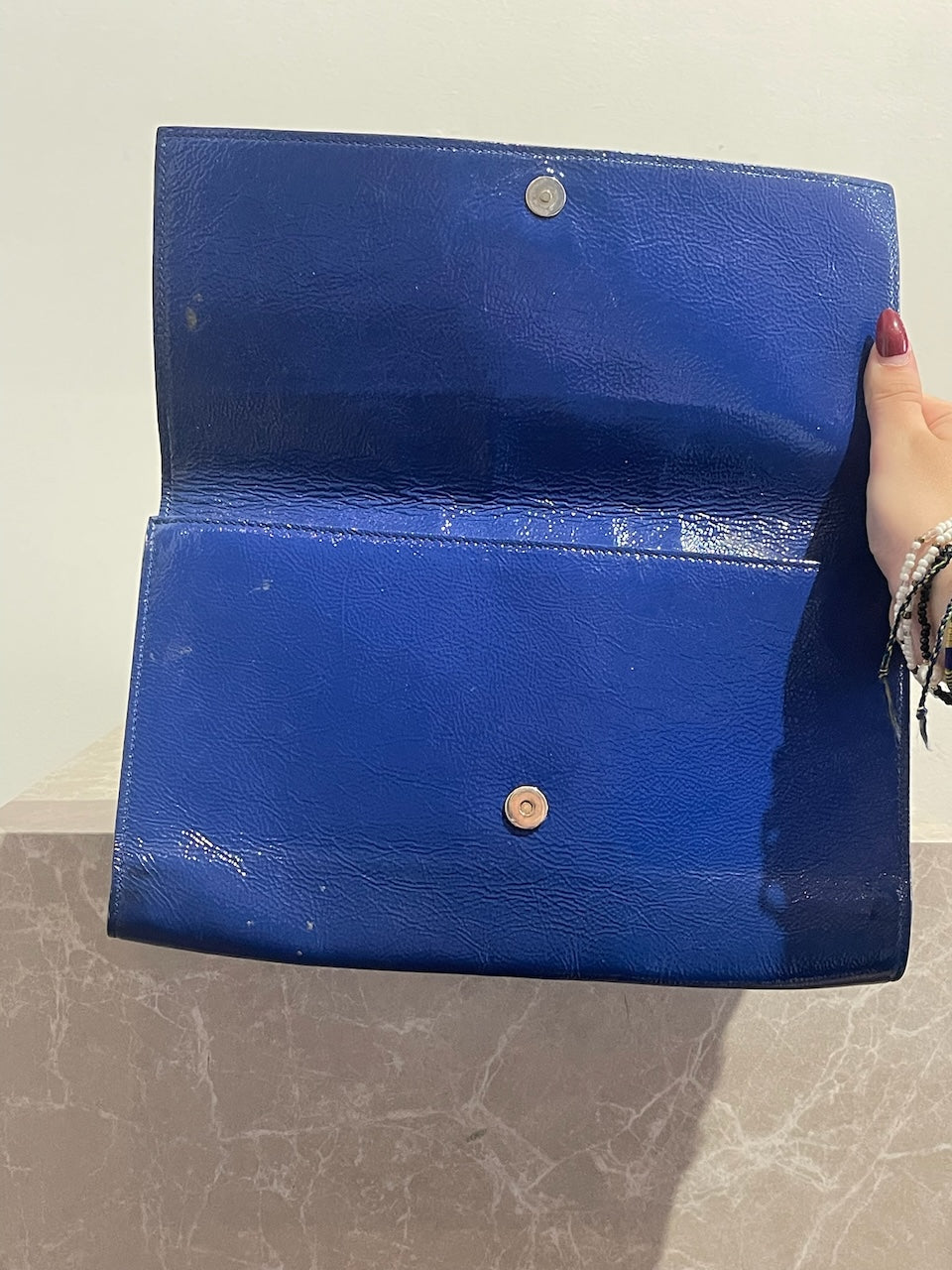 Pochette Saint Laurent bleue