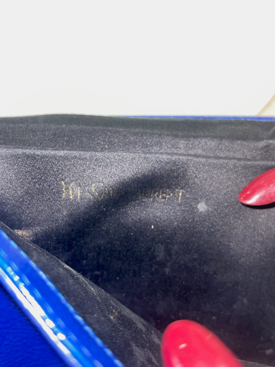 Pochette Saint Laurent bleue