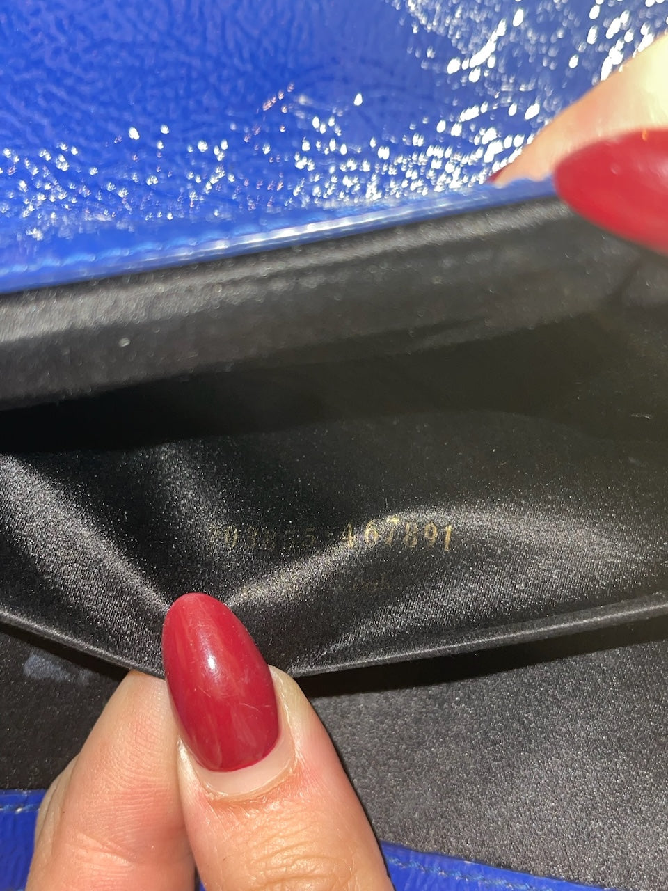 Pochette Saint Laurent bleue